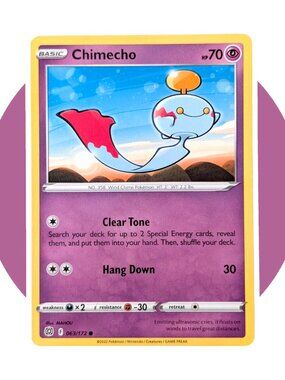 Brilliant Stars Pokemon Card (CX02): Chimecho 063/172
